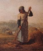Jean Francois Millet The woman Harrow hay Spain oil painting artist